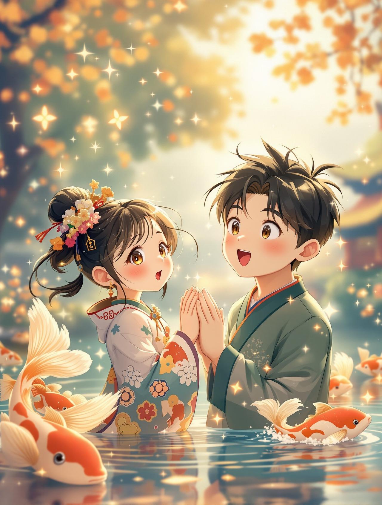 捡到一只锦鲤少女 - 在线看短剧平台热门动漫短剧封面